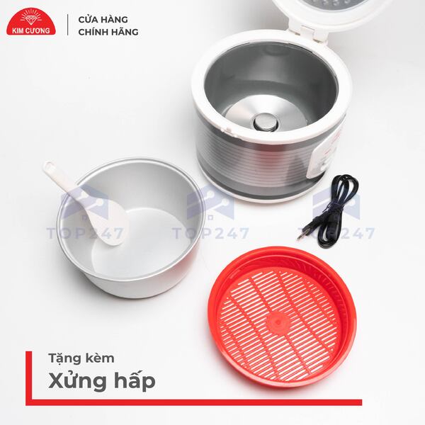 Nồi cơm điện 1.2 Lít Kim Cương nắp gài