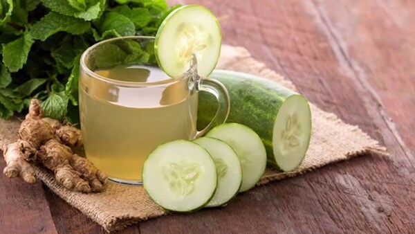 Nước ép gừng và dưa chuột