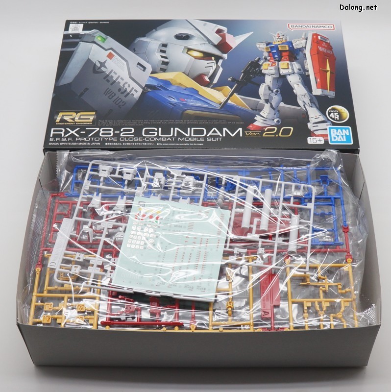 Hộp mô hình RG RX-78-2 Gundam Ver 2.0
