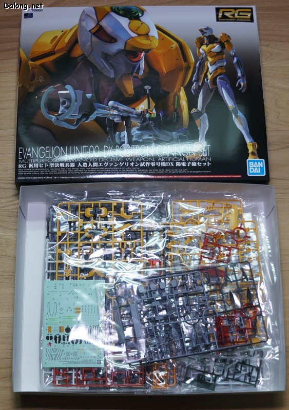 Hộp mô hình RG Evangelion 00 Unit-00 DX Positron Cannon Set