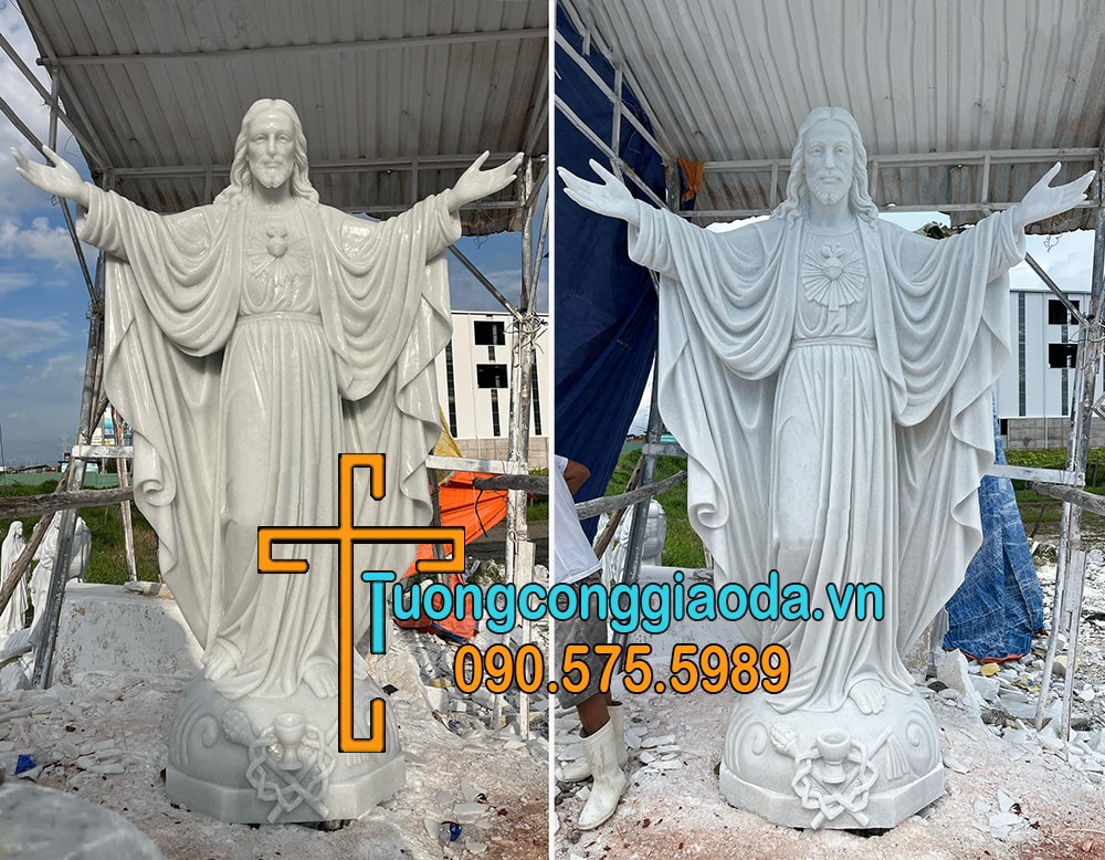 Tượng chúa giesu cứu thế bằng đá đẹp