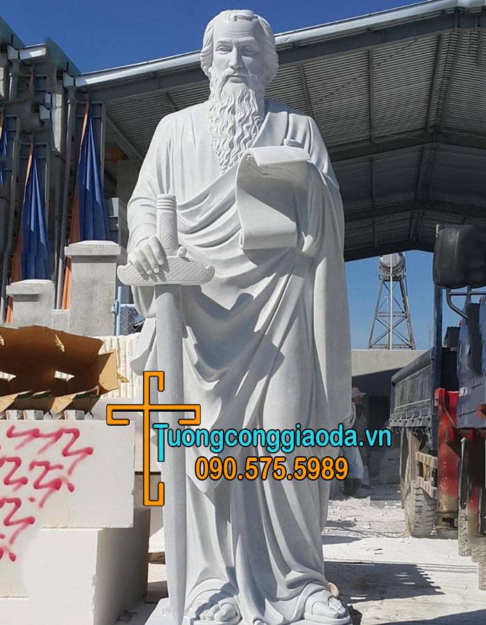 Tượng Thánh Phaolô Bằng Đá Đẹp Tại Sài Gòn