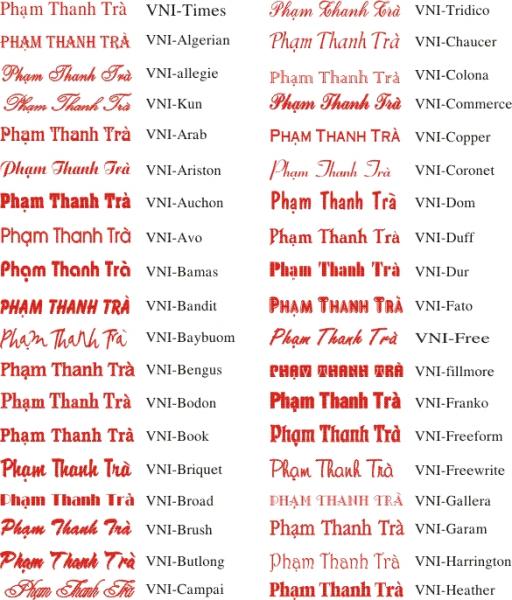 font chữ mẫu làm con dấu