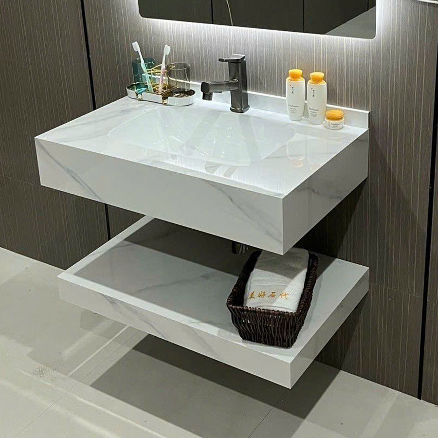 Bàn đá đôi chậu sứ RG083 - Chống bám bẩn, đa dạng màu sắc