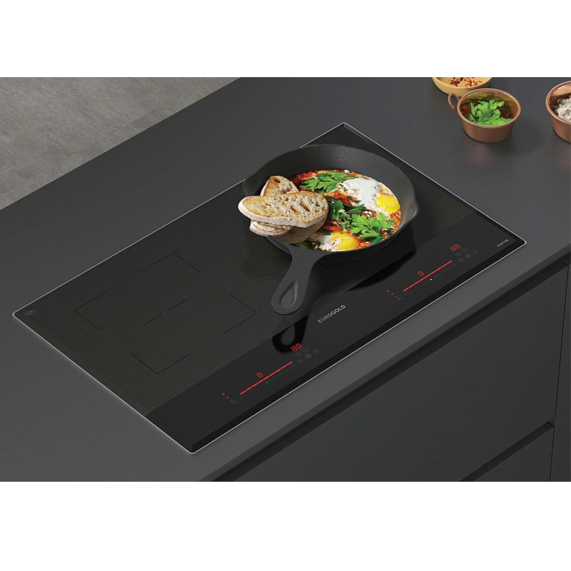 Bảng điều khiển cảm ứng Slider hiện đại của bếp điện từ Eurogold EUH1188, dễ thao tác