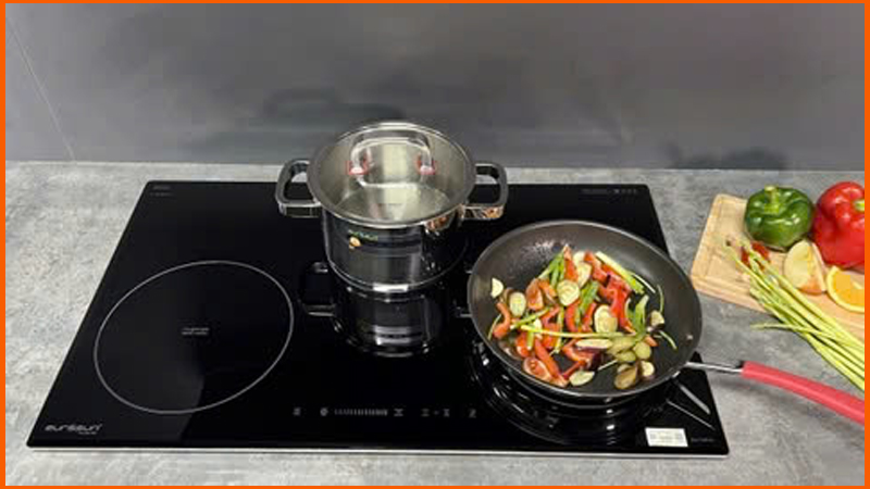 Bảng điều khiển cảm ứng trượt của bếp từ Eurosun EU-T881G