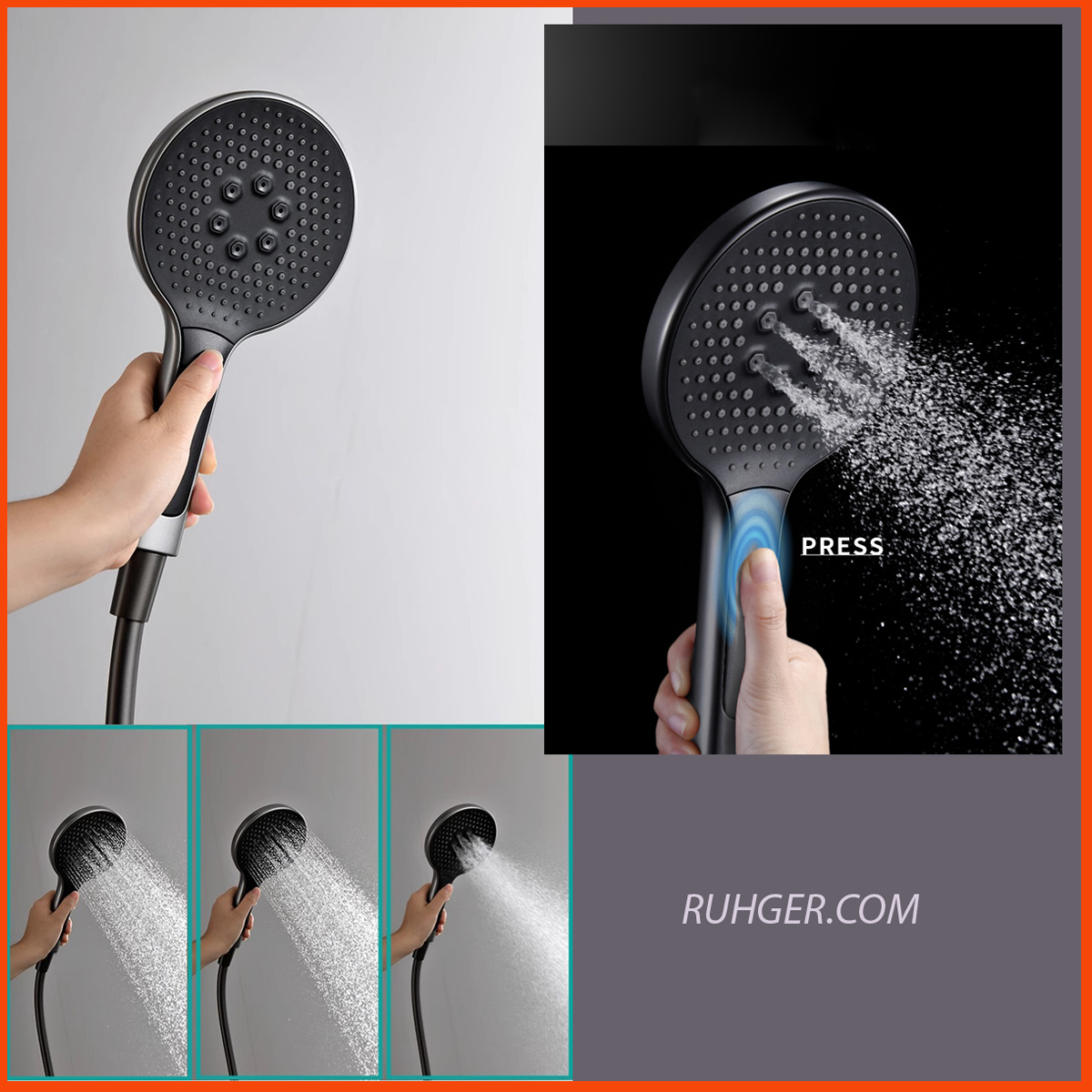 Bát sen ABS RGL S3006LUX với công nghệ bơm khí, tạo dòng nước mềm mại, tiết kiệm nước nhưng vẫn đảm bảo áp lực mạnh