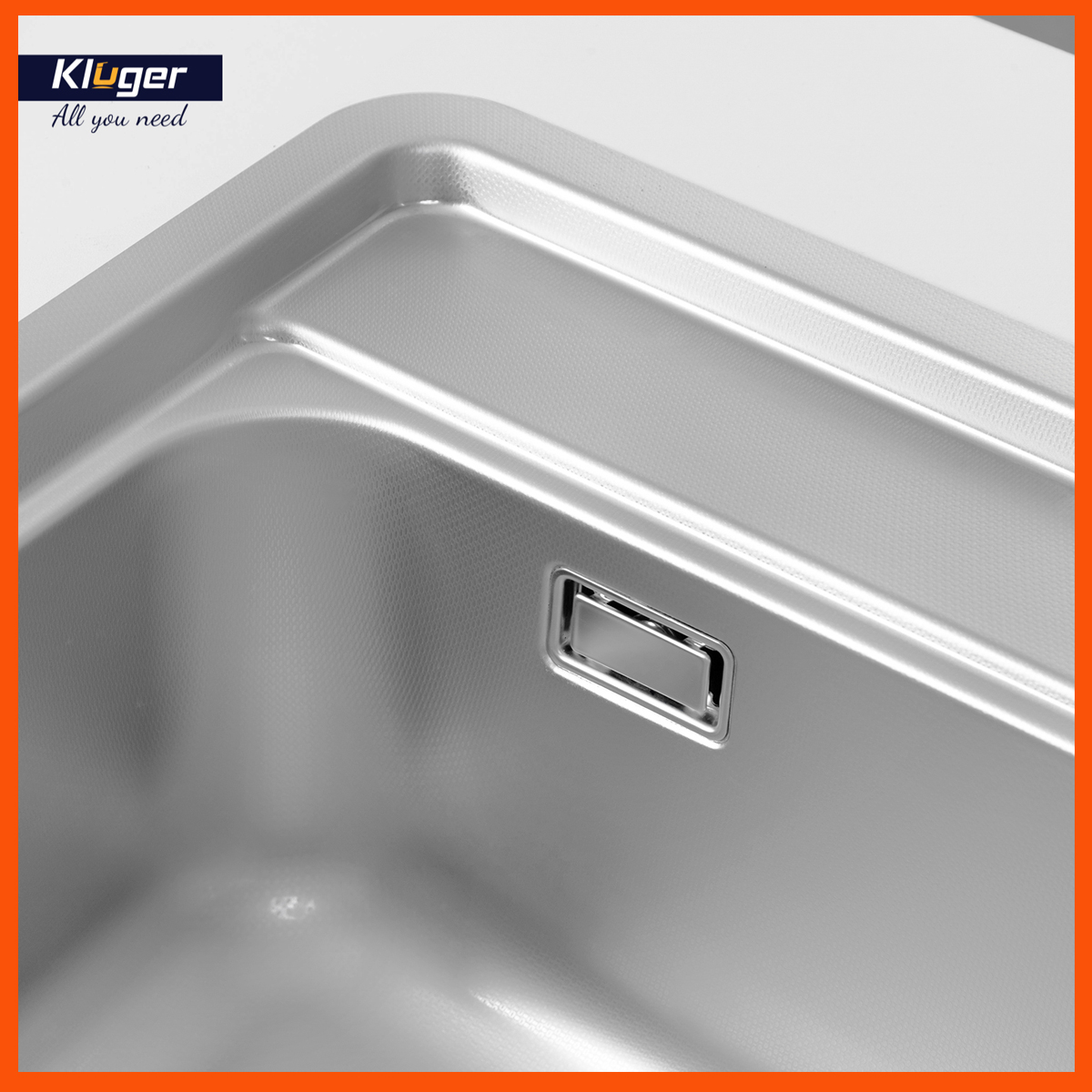 Bề mặt Linen chậu rửa bát Kluger KW8101FS chống xước, chống bám dầu mỡ hiệu quả