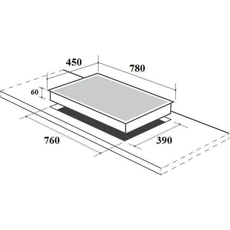 Thông số kỹ thuật chi tiết của bếp 3 từ dài Canzy CZ ML86GA