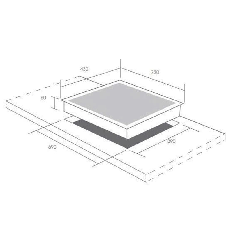 Thông số kỹ thuật chi tiết của bếp 1 từ 1 hồng ngoại Canzy CZ-TL55DT