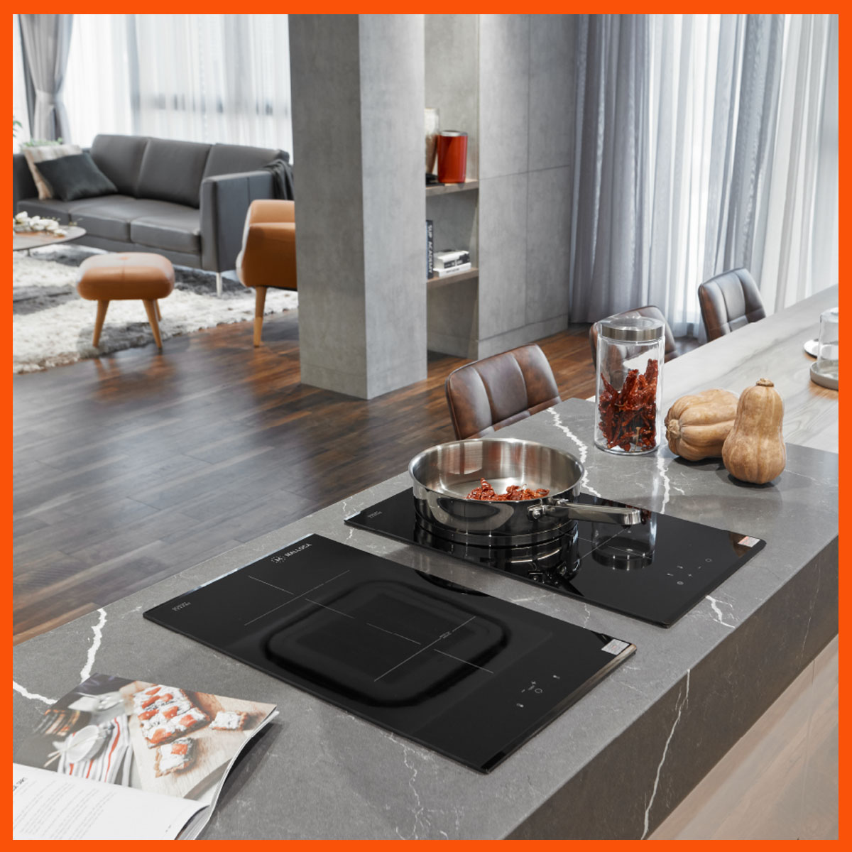 Bếp MALLOCA MDR 302 với điều khiển cảm ứng và màn hình LED