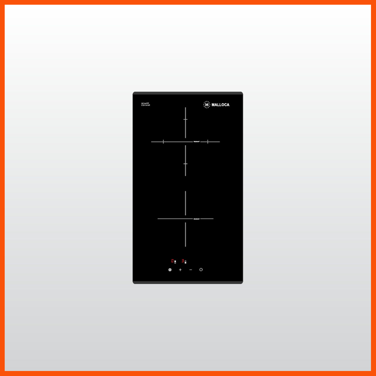 Bếp điện MALLOCA MDR 302 chính hãng 2 vùng nấu Domino âm bàn