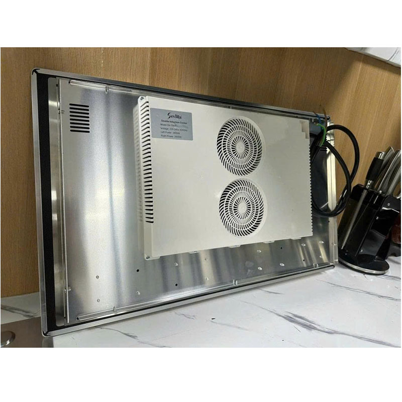 Kích thước bếp điện từ Sevilla SV-T898 730x430mm, lắp âm gọn gàng cho không gian bếp