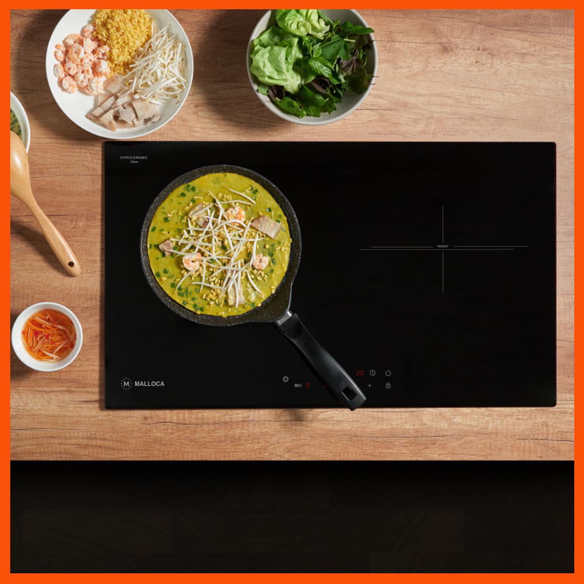 Tính năng an toàn: khóa trẻ em, báo dư nhiệt và tự ngắt khi quá nhiệt