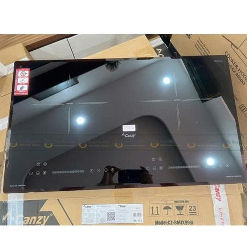 Mặt kính Vitro Ceramic vát cạnh của bếp Canzy CZ BMIX999i