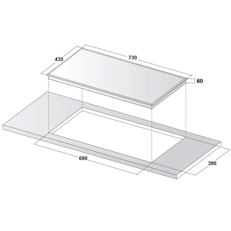 Thông Số Kỹ Thuật Bếp từ đôi CANZY CZ-NTC68HN