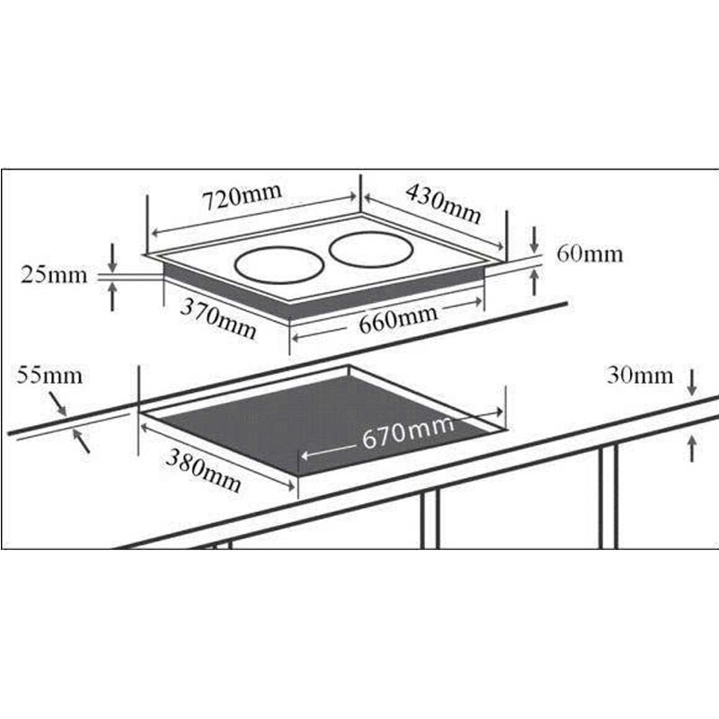 Thông Số Kỹ Thuật Bếp Từ Chefs EH-DIH320