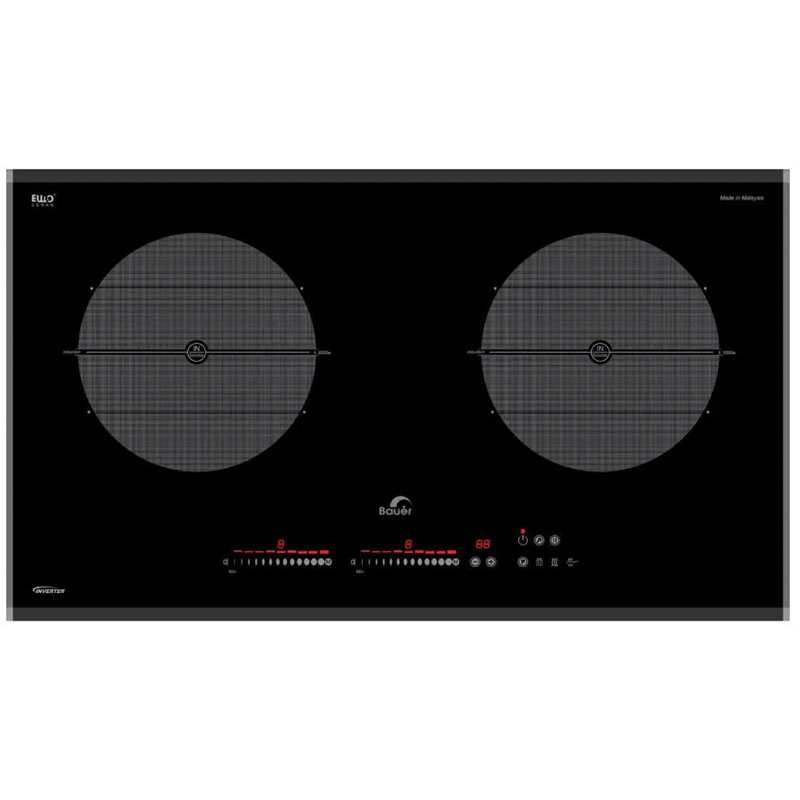 Bếp từ đôi Bauer BE 669GTA mặt kính Euro Ceran chịu lực chịu nhiệt