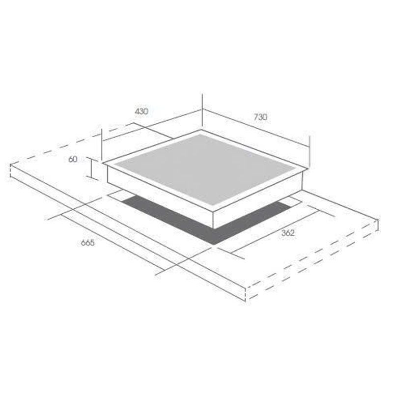 Thông số kỹ thuật chi tiết của bếp từ đôi Canzy CZ AR77-5G