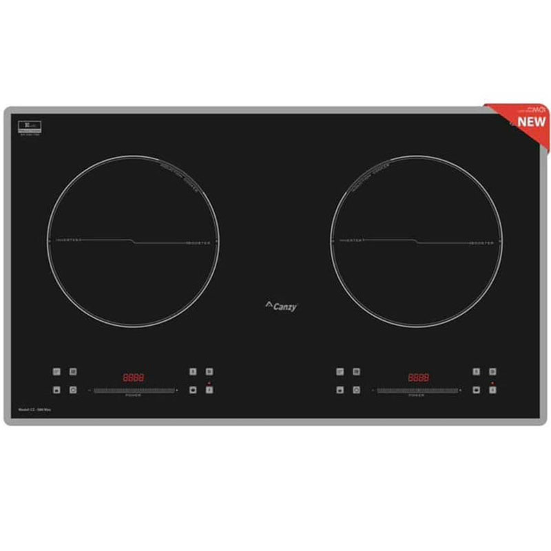 Bếp từ đôi CANZY S88Max 2 vùng nấu mặt kính Platinum Ceramic