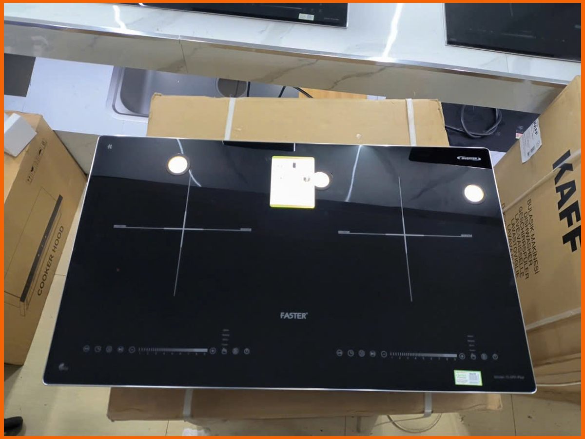 Bếp từ đôi Faster 699i Plus chính hãng, mẫu mới năm 2025