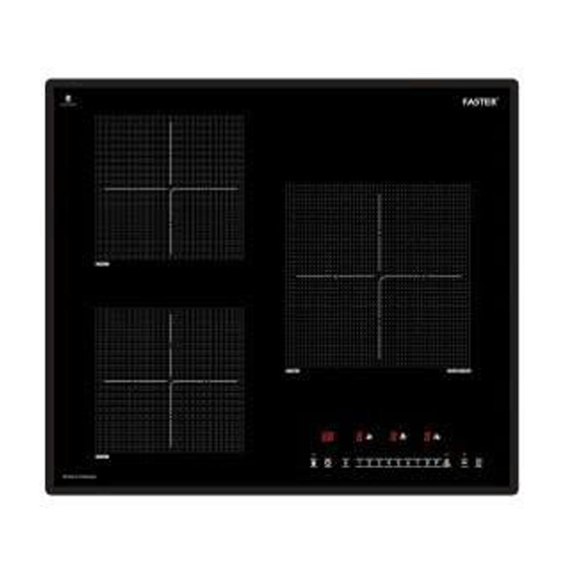 Bếp từ Faster FS 630SI – Thiết kế 3 vùng nấu, mặt kính EURO Ceramic, nhập khẩu Malaysia