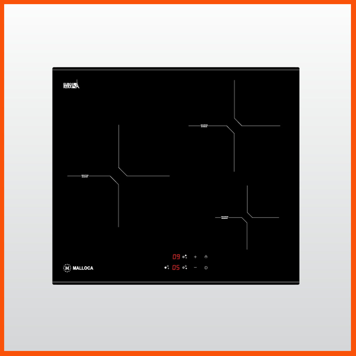 Bếp từ MALLOCA MH-03I N chính hãng 3 vùng nấu cảm ứng