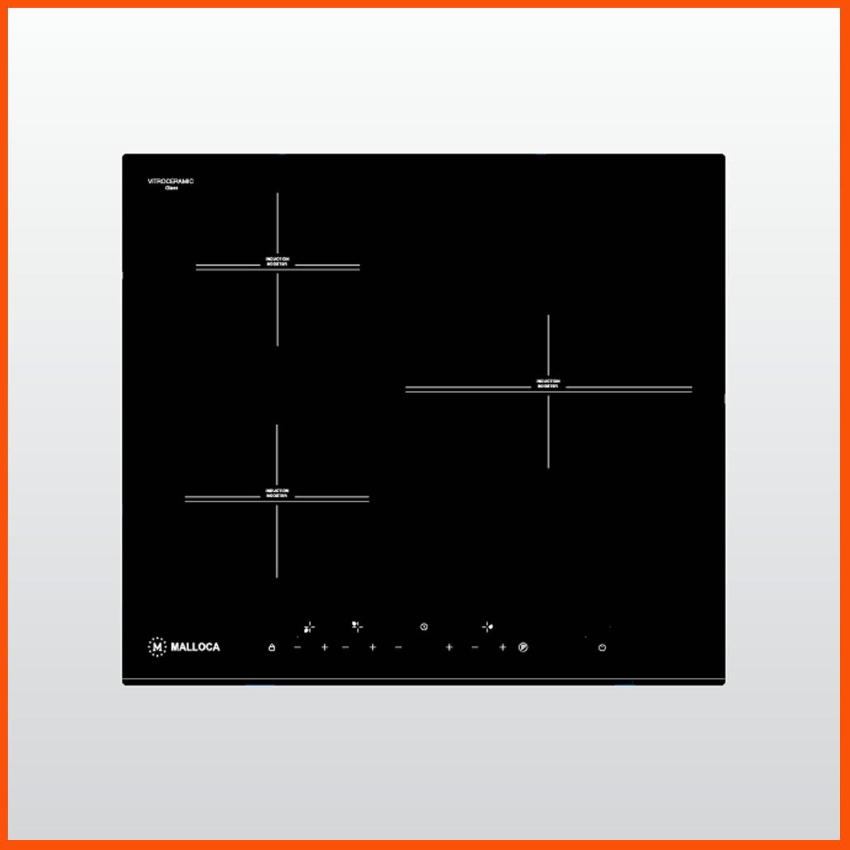 Bếp từ MALLOCA MH-5903 I chính hãng 3 vùng nấu cảm ứng