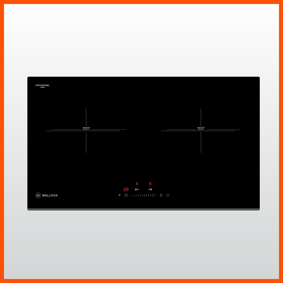 Bếp từ MALLOCA MH-732 IN chính hãng 2 vùng nấu, thiết kế âm