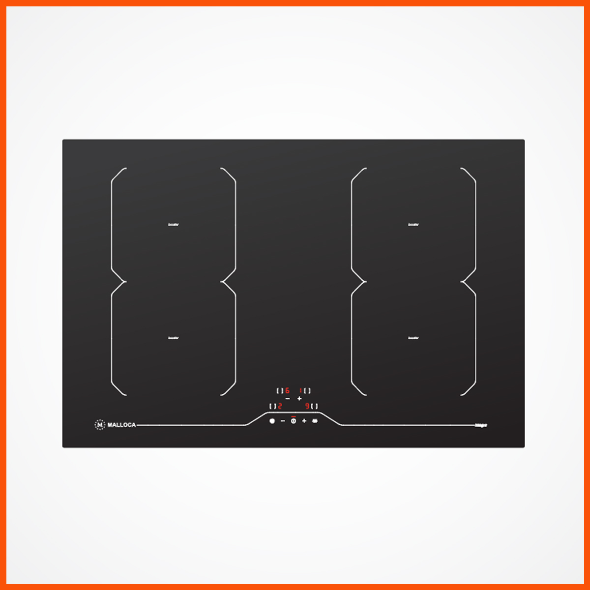 Bếp từ Malloca MI-784 ITG – 4 vùng nấu cảm ứng, mặt kính Schott Ceran cao cấp