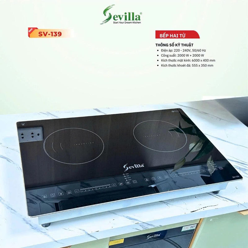 Chức năng Booster nấu nhanh bếp từ Sevilla SV-139