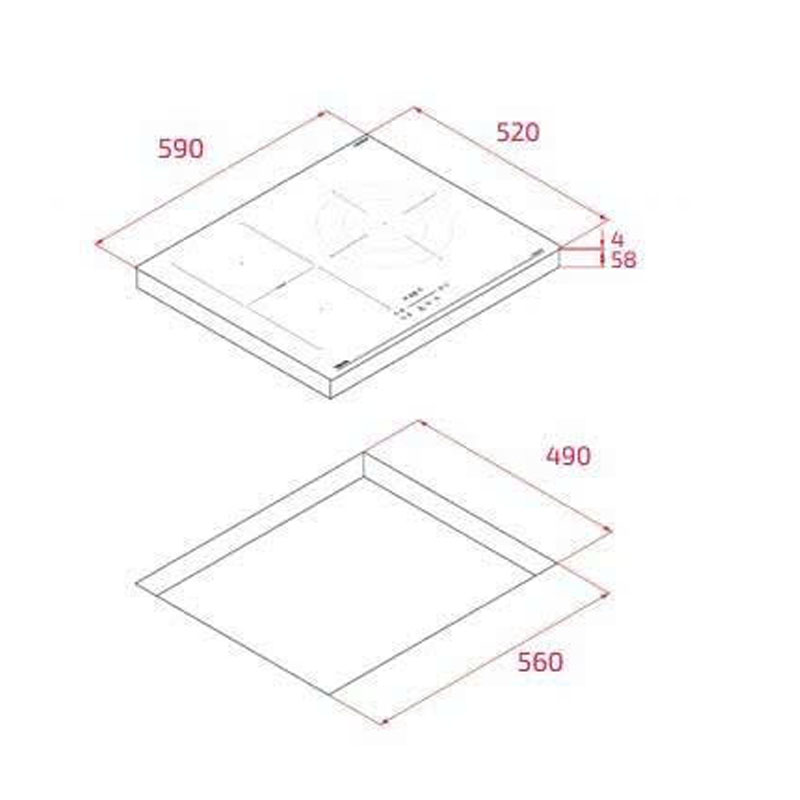 Thông Số Kỹ Thuật Bếp từ Teka IBC 63110 SCG BK