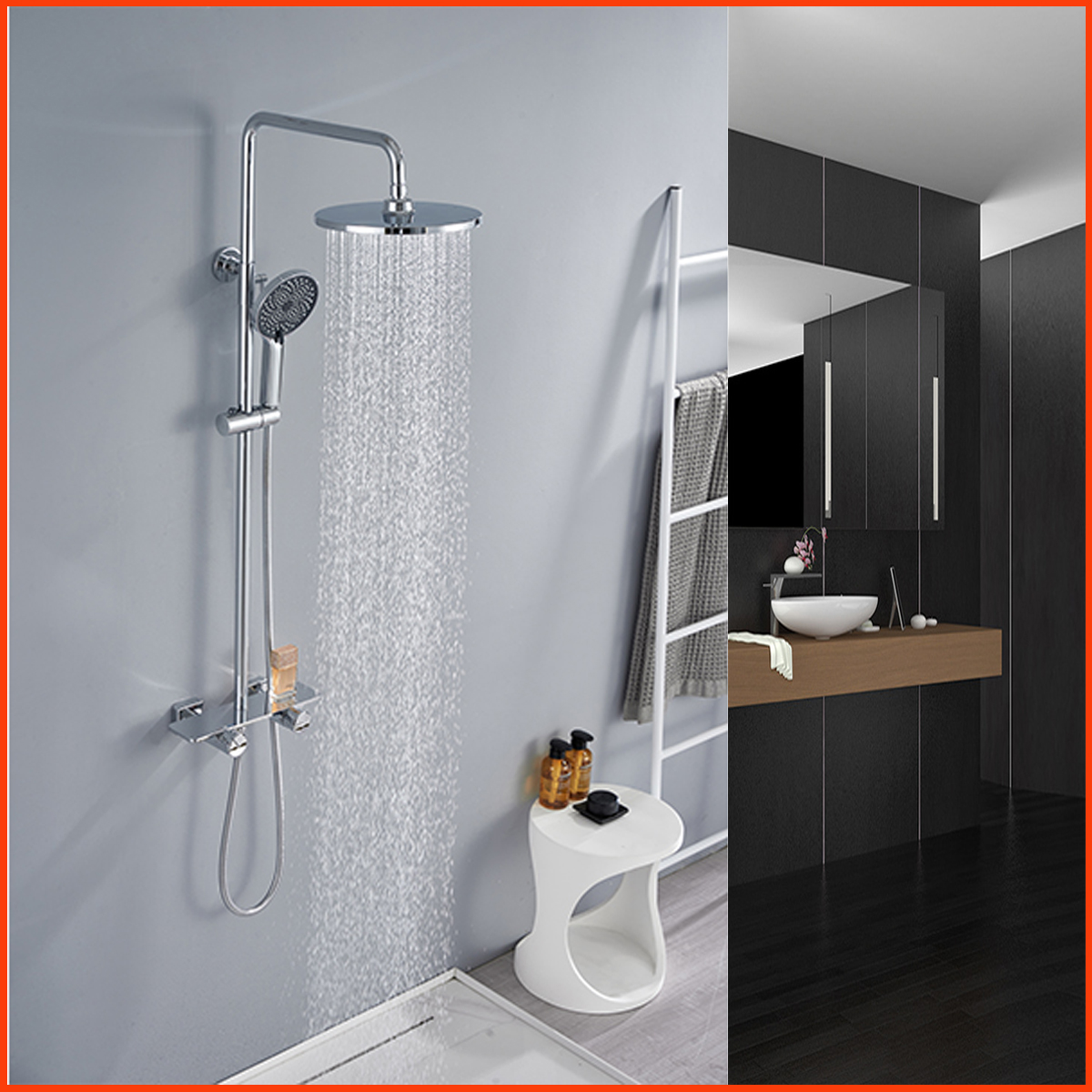 Bộ vòi sen tắm đứng KP-9668 tổng thể thiết kế hiện đại, tinh tế