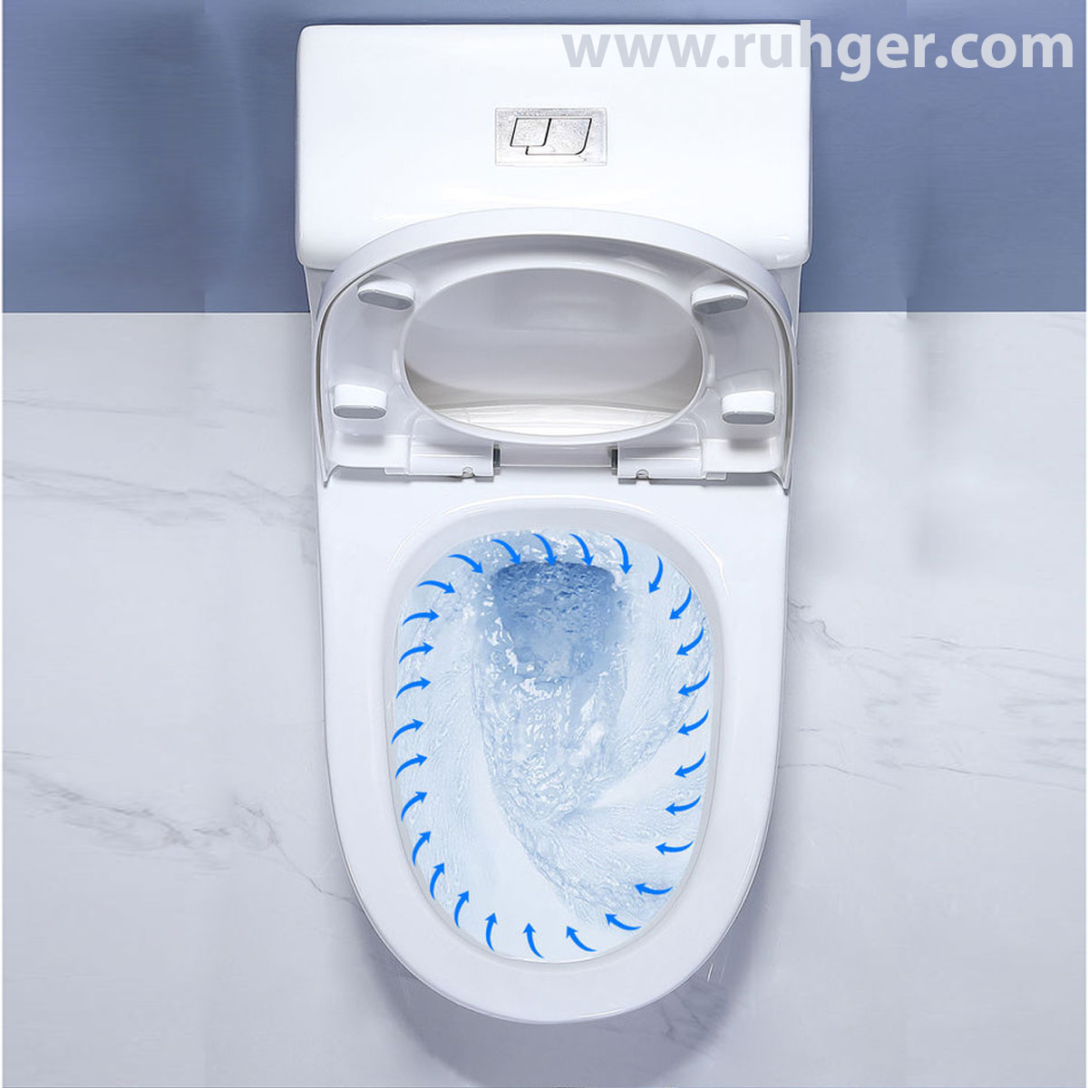 Hệ thống xả xoáy Siphonic Flushing trên bồn cầu 038S giúp xả sạch nhanh, không gây tiếng ồn 📌 Caption: Bồn cầu 038S với công nghệ xả xoáy mạnh mẽ, giúp vệ sinh nhanh chóng, tiết kiệm nước