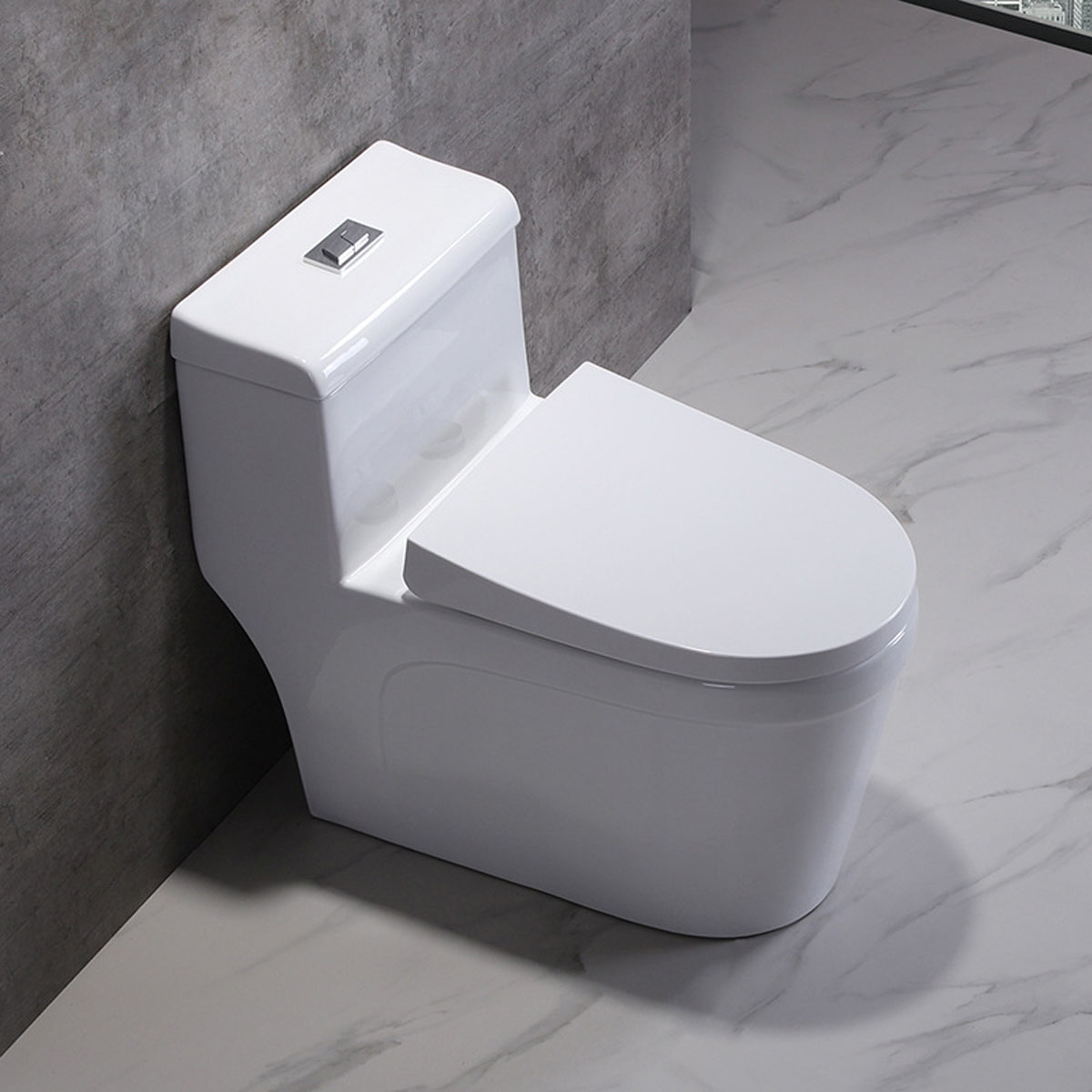 Bồn cầu 1 khối 038S nhập khẩu chính hãng - thiết kế sang trọng, công nghệ xả mạnh, tiết kiệm nước