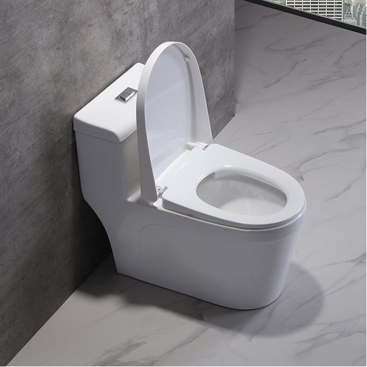 Thiết kế bồn cầu 1 khối 038S hiện đại, sang trọng, phù hợp với mọi không gian phòng tắm