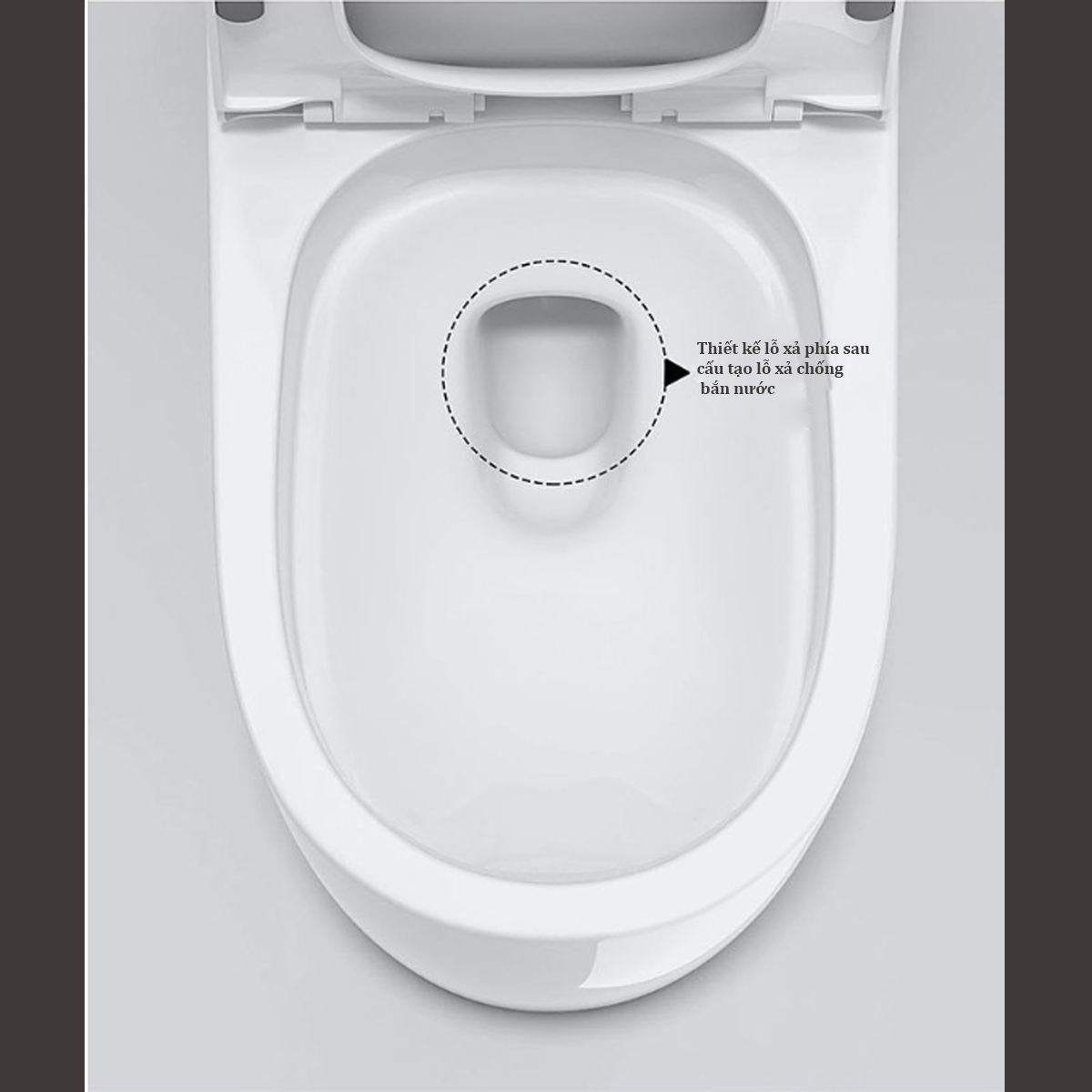 Bồn cầu 1 khối cao cấp 6640 không viền – Dễ vệ sinh, thiết kế liền mạch hiện đại