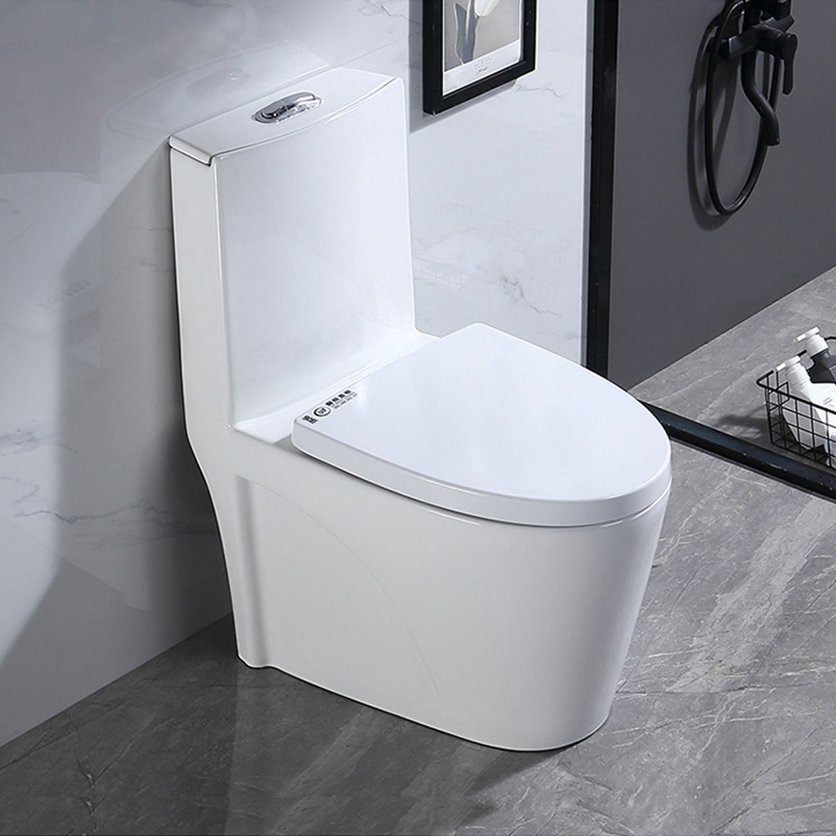 Bồn cầu liền khối CB288 men tuyết, xả xoáy mạnh, tiết kiệm nước