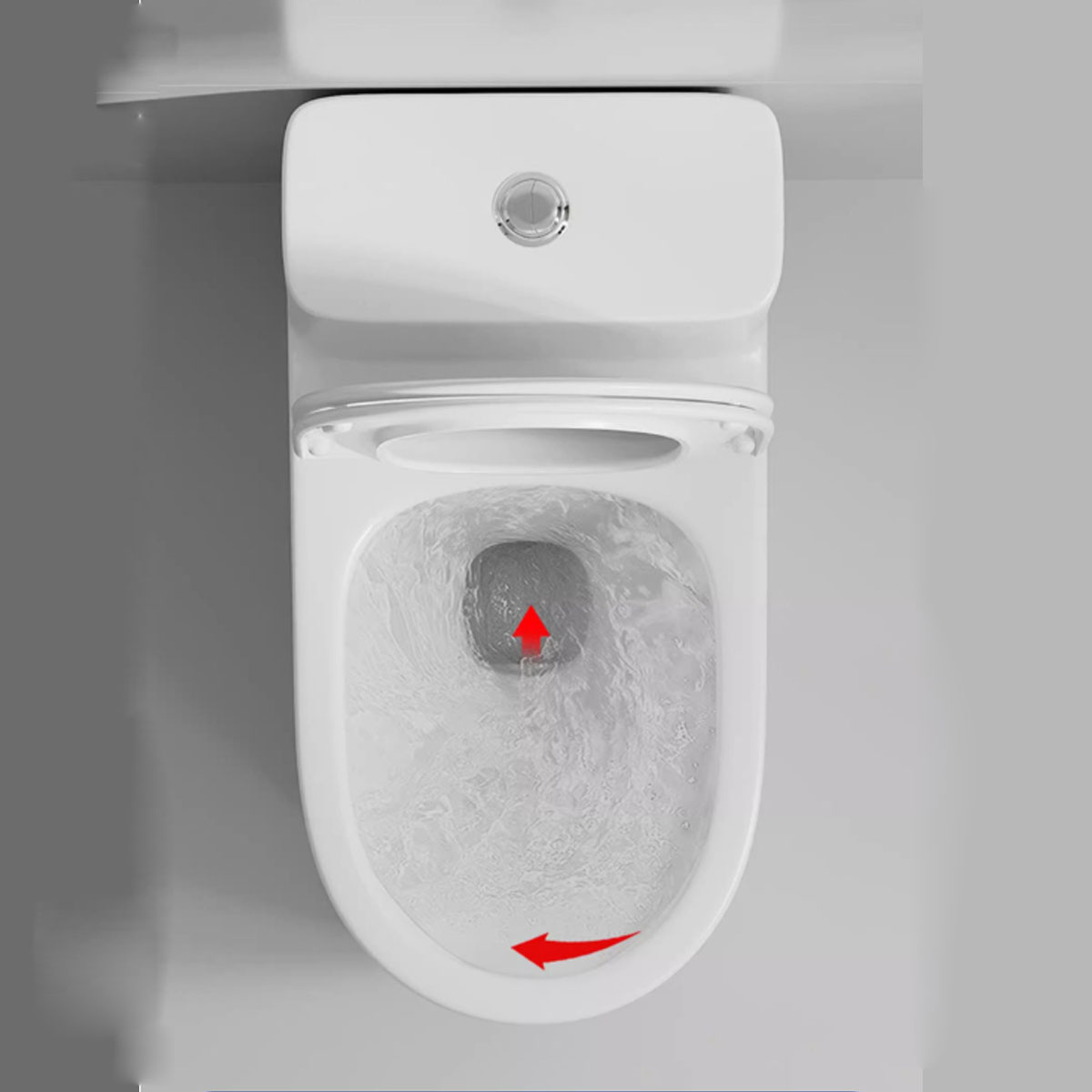 Hệ thống xả xoáy mạnh của bồn cầu LK156 giúp làm sạch hiệu quả, tiết kiệm nước