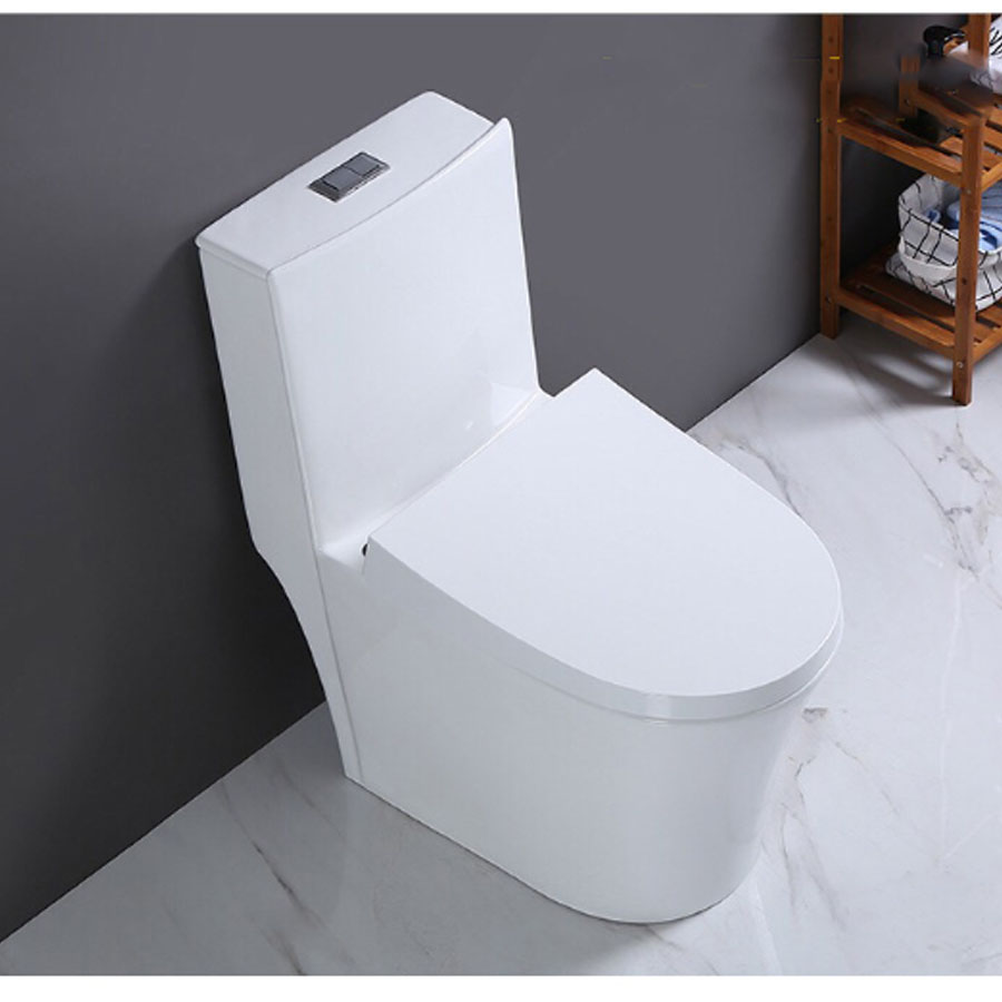 Bồn cầu 1 khối RG303 – Công nghệ xả xoáy mạnh mẽ, tiết kiệm nước, thiết kế sang trọng, phù hợp với mọi không gian phòng tắm