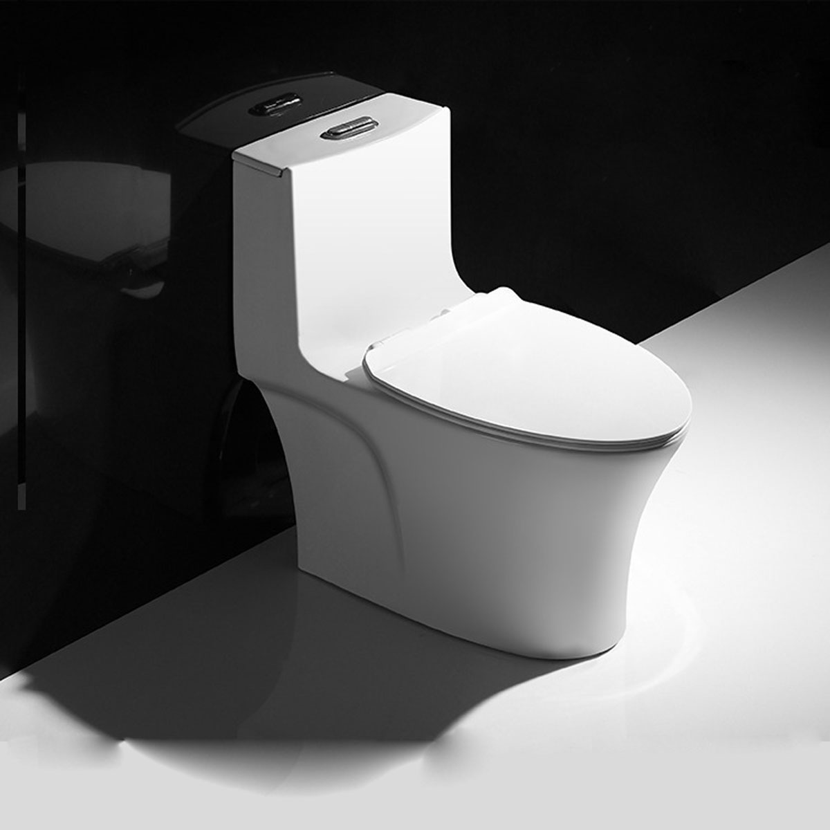 Bồn cầu 1 khối cao cấp SKL 803S chính hãng - thiết kế hiện đại, xả mạnh mẽ