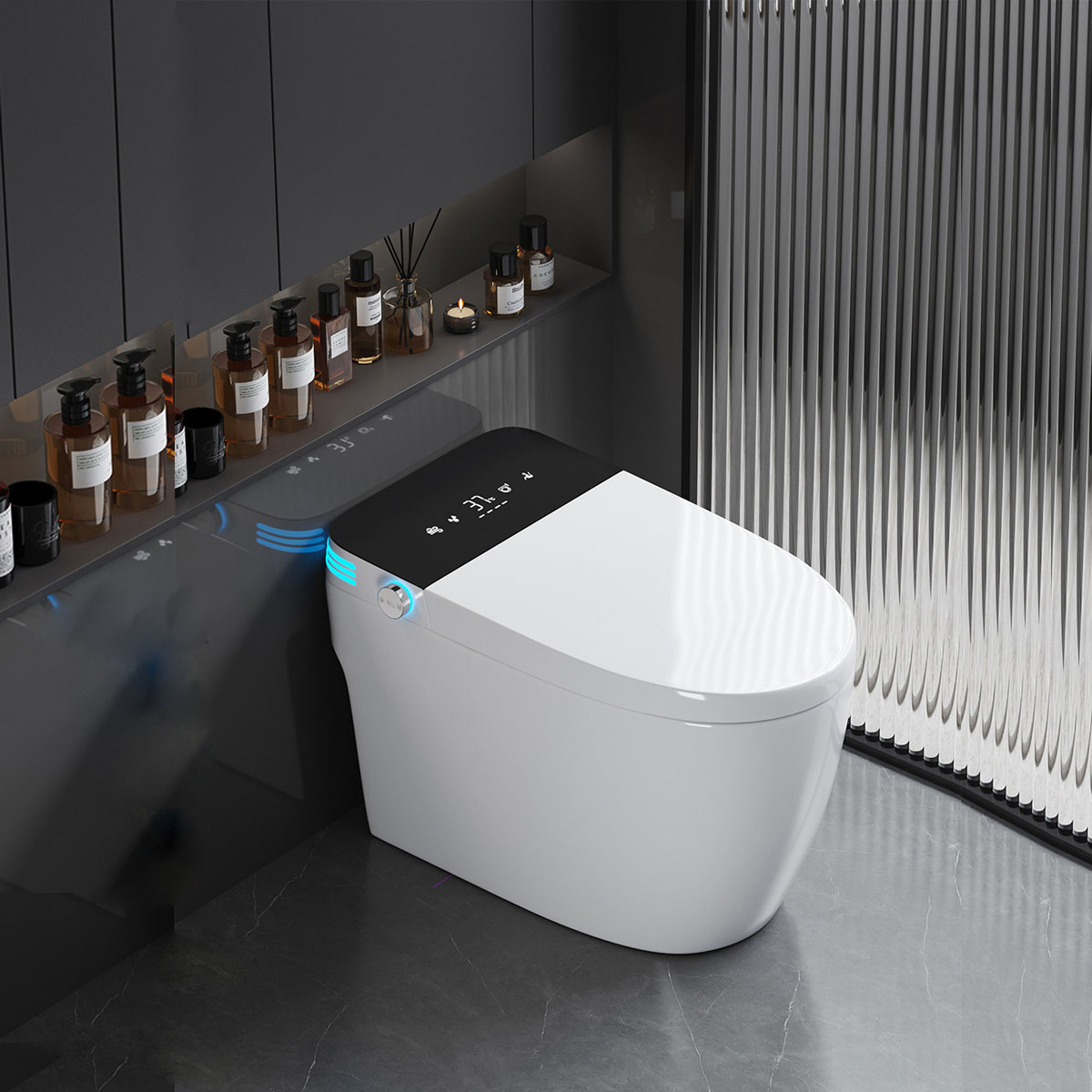 Bồn cầu thông minh 6942B chính hãng, thiết kế sang trọng, tích hợp nhiều tính năng hiện đại.