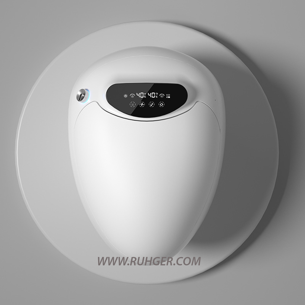 Bồn cầu CR236 trang bị màn hình LCD HD hiển thị nhiệt độ nước, nhiệt độ ghế