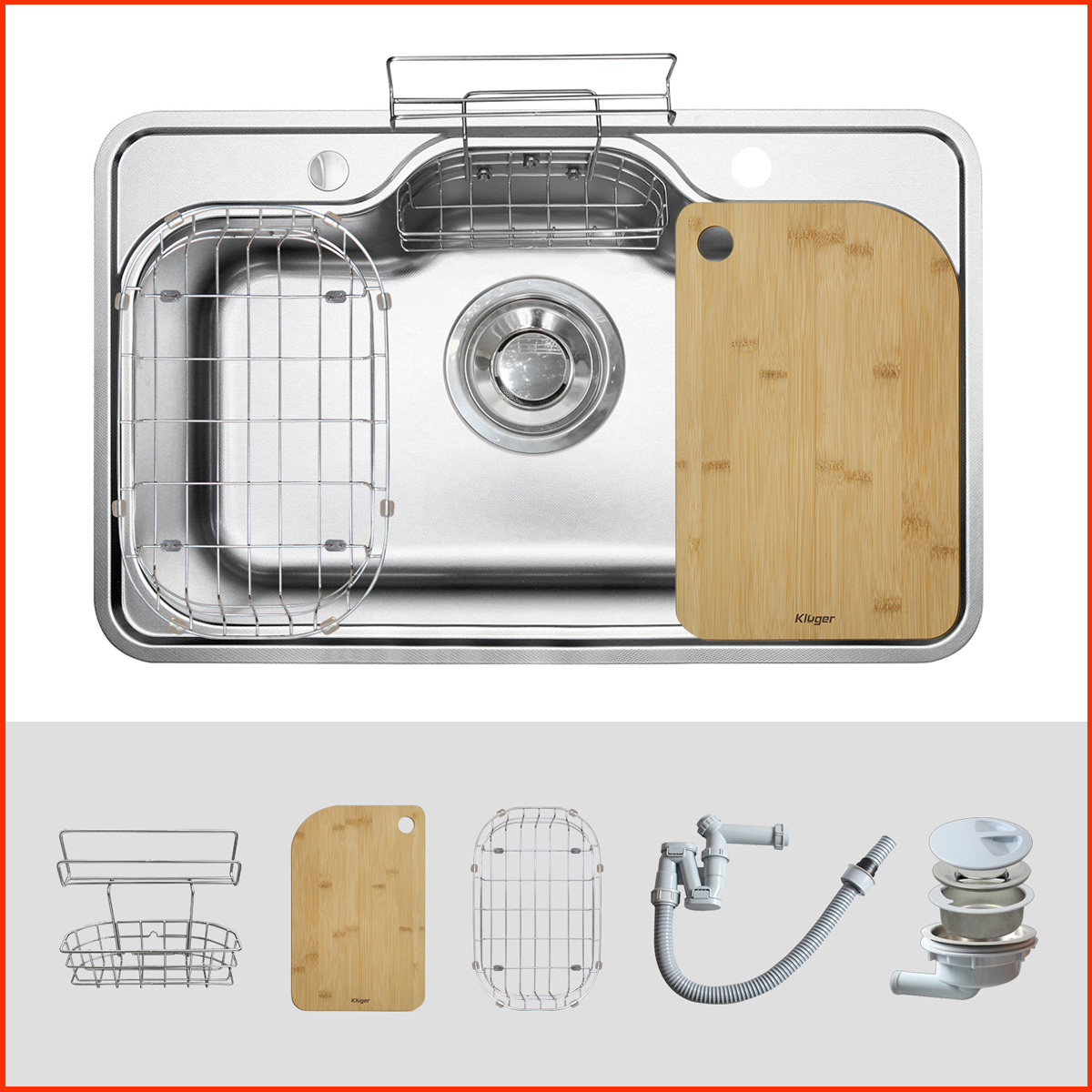 Hướng dẫn 3 cách lắp đặt chậu rửa bát Kluger: Dương bàn, Bán âm, Âm bàn