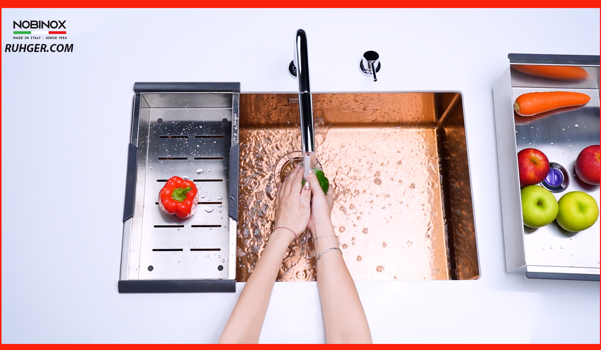 Trải nghiệm thực tế Chậu Rửa Bát Nobinox NT699PK trong không gian bếp