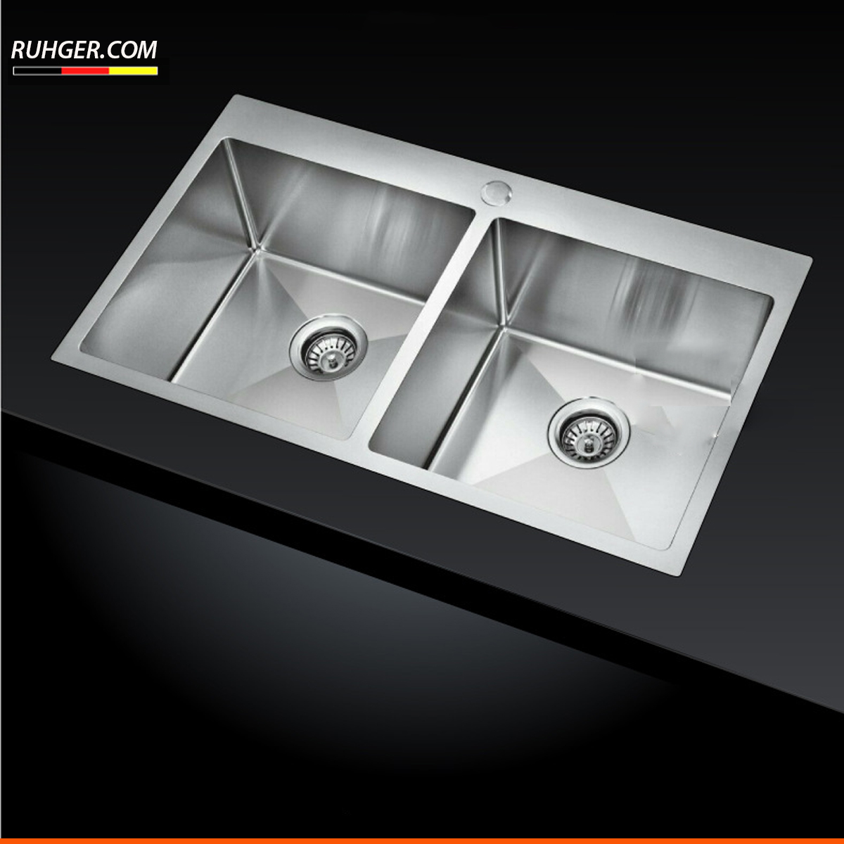 Chậu rửa bát inox 304 KP – CR02 – 8245C bề mặt xước mờ chống bám dầu