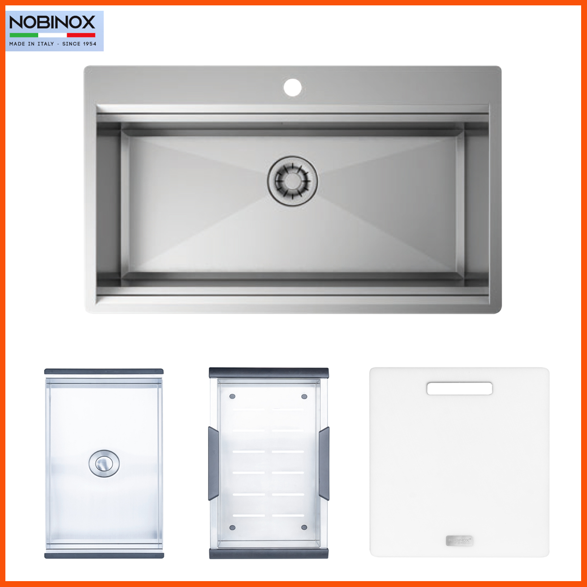 Chậu Rửa Bát NoBiNox NT685T nhập khẩu từ Italy