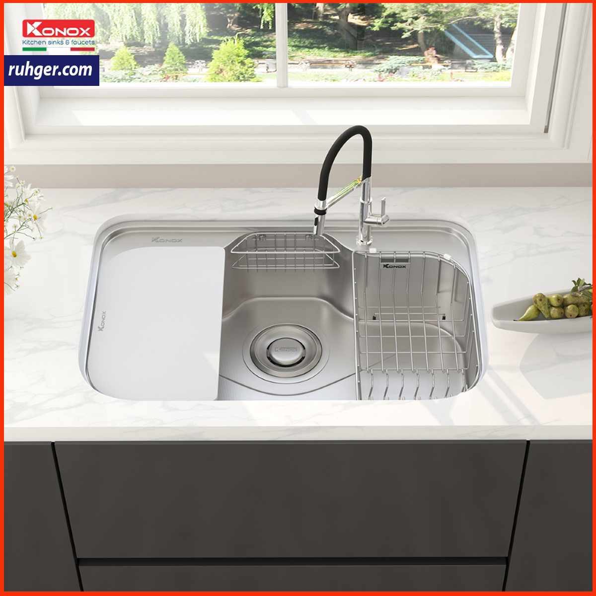 Chậu rửa bát inox 304 TARI 7851SR chính hãng, thiết kế sang trọng, chống trầy xước