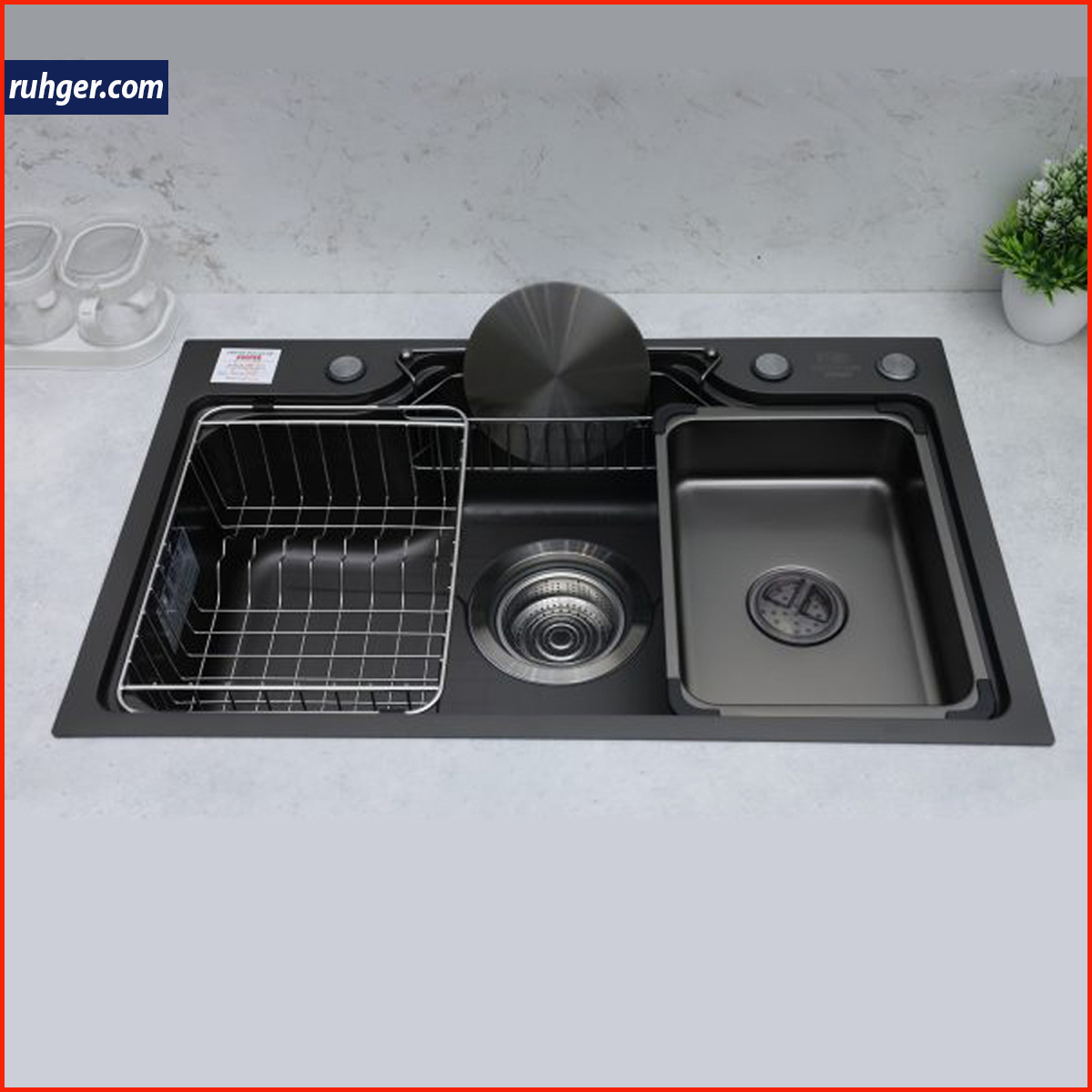 Chậu rửa bát Kepper KP-CR08-7546BL inox SUS304 chính hãng, thiết kế hiện đại