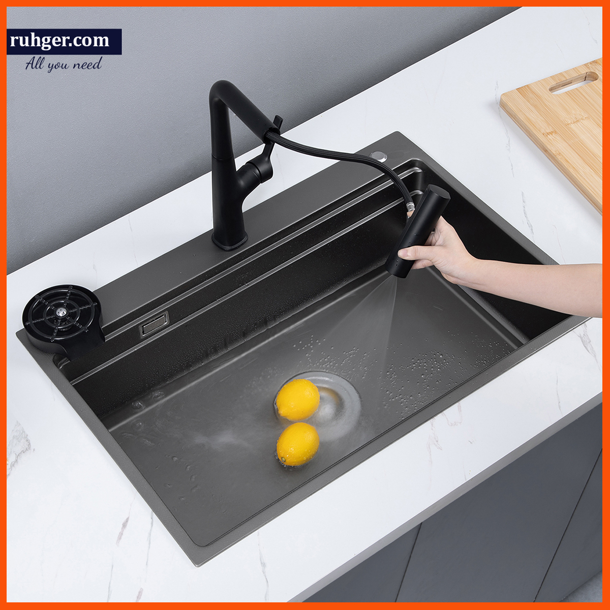 Chậu rửa bát inox 304 Kluger KWF8161FS – S76 Plus inox posco 304